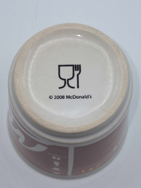 3x rote McCafe Tassen von 2008